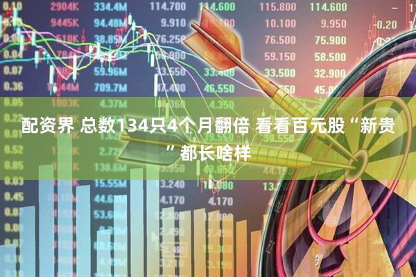 配资界 总数134只4个月翻倍 看看百元股“新贵”都长啥样